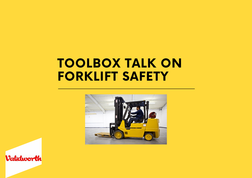 Forklift Safety Toolbox Talk Forklift Safety Toolbox Talk